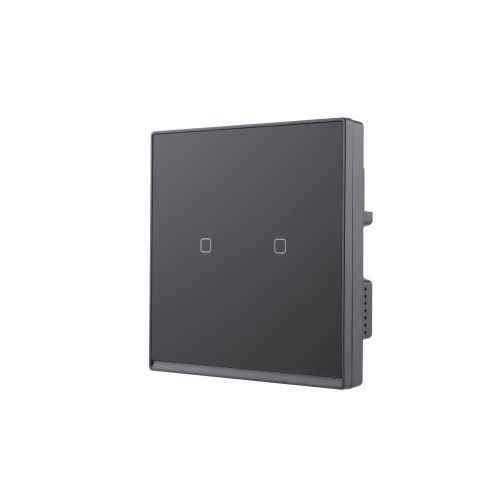 250V 10A Glass Series Touch Screen 2 Gang Smart ZigBee Wall Switch (L&N) High Luxury Style Home Decoration