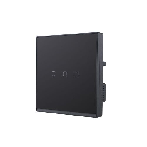 250V 10A Glass Series Touch Screen 3 Gang Smart ZigBee Wall Switch (L&N) High Luxury Style Home Decoration