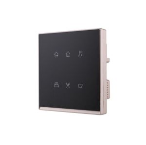 Zigbee Glass Touch Screen 6 Gang Smart Wall Scene Switch (L&N)