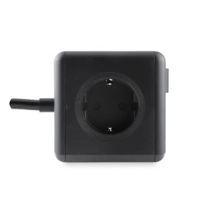 Black EU Standard Power Plug Portable Travel Socket with USB(3 type-A +1 type-C)