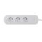KC/EU Standard 3 AC Outlets Smart Power Strip Extension Socket for Korean European Market