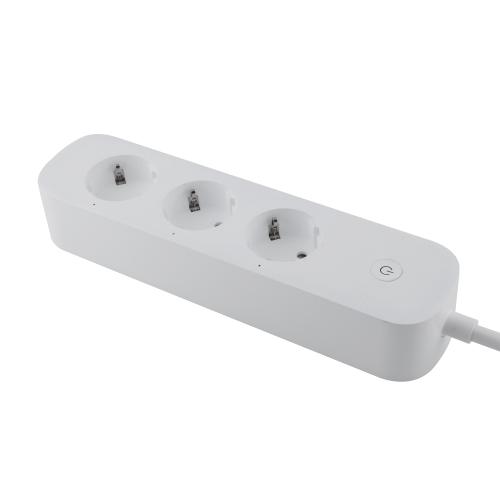 KC/EU Standard 3 AC Outlets Smart Power Strip Extension Socket for Korean Market