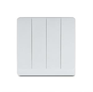 4 Gang 1 Way/2 Way Wall Switch 10AX 250V~(PC Panel, 4 Colors)