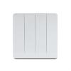 4 Gang 1 Way/2 Way Wall Switch 10AX 250V~(PC Panel, 4 Colors)