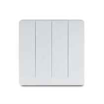 4 Gang 1 Way/2 Way Wall Switch 10AX 250V~(PC Panel, 4 Colors)