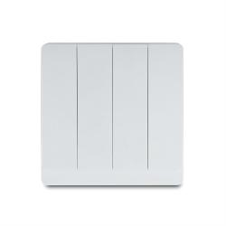 4 Gang 1 Way/2 Way Wall Switch 10AX 250V~(PC Panel, 4 Colors)