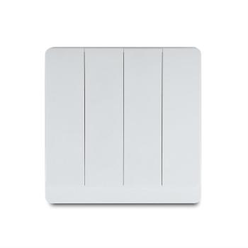 4 Gang 1 Way/2 Way Wall Switch 10AX 250V~(PC Panel, 4 Colors)