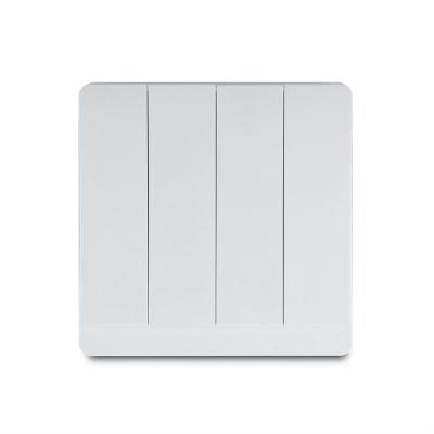 4 Gang 1 Way/2 Way Wall Switch 10AX 250V~(PC Panel, 4 Colors)