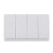 Large Panel 4 Gang 1 Way/2 Way Wall Switch 10AX 250V~(PC Panel, 4 Colors)