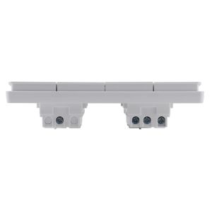 Large Panel 4 Gang 1 Way/2 Way Wall Switch 10AX 250V~(PC Panel, 4 Colors)