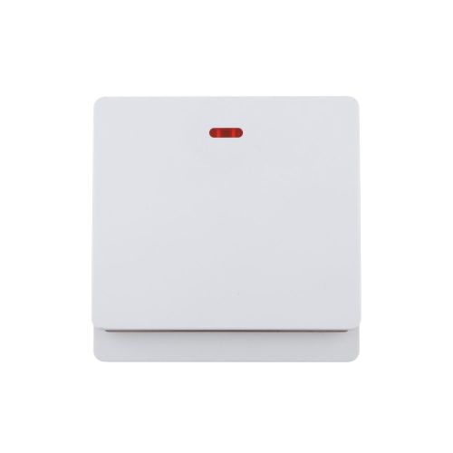 1 Gang Flush Switch with LED 20A 250V~ (PC Panel, 4 Colors)