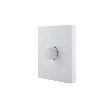 1 Gang 1 Way/2 Way Wall Dimmer Switch 250V~ 500W (PC Panel, 4 Colors)