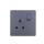 UK/British Standard 1 Gang Single Pole Switched Socket 13A 250V~(PC Panel, 4 Colors)