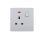 UK/British Standard 1 Gang Single Pole Switched Socket with LED 13A 250V~(PC Panel, 4 Colors)