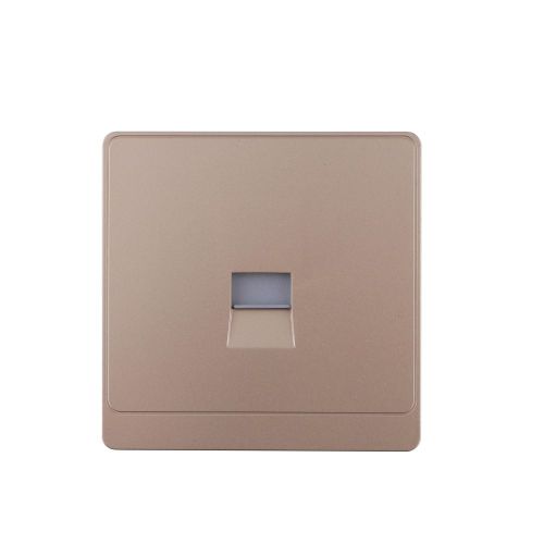 1 Gang Telephone Socket Secondary (PC Panel, 4 Colors)