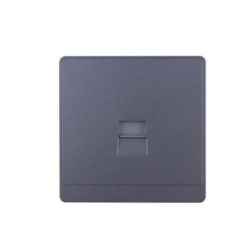 1 Gang Telephone Socket Secondary (PC Panel, 4 Colors)