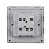 2 Gang 1 Way/2 Way Wall Switch 10AX 250V~(PC Panel, 4 Colors)