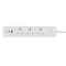British UK Standard Smart Power Strip 3 Way WiFi Smart Extension Socket with 2 USB type C+1 USB type A Fast Charging (Sub-control, Power Metering)