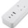 British UK Standard Smart Power Strip 3 Way WiFi Smart Extension Socket with 2 USB type C+1 USB type A Fast Charging (Sub-control, Power Metering)
