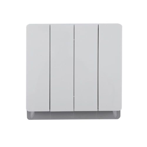 4 Gang 1 Way/2 Way Wall Switch 10AX 250V~(PC Panel, 4 Colors)