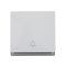 1 Gang Bell Wall Switch 10AX 250V~(PC Panel, 4 Colors)