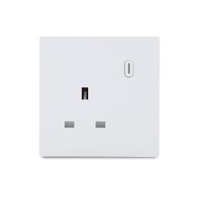 ZigBee UK/British Standard Smart Wall Switch Socket with LED for Smart Home