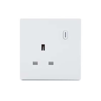 ZigBee UK/British Standard Smart Wall Switch Socket with LED for Smart Home