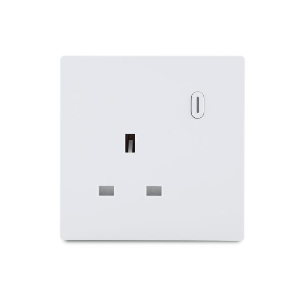 ZigBee UK/British Standard Smart Wall Switch Socket with LED for Smart Home