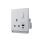 13A 250V~ 1 Gang Single Pole/Double Pole Switched Socket + Type A&C 2.1A USB (PC Panel, 4 Colors)