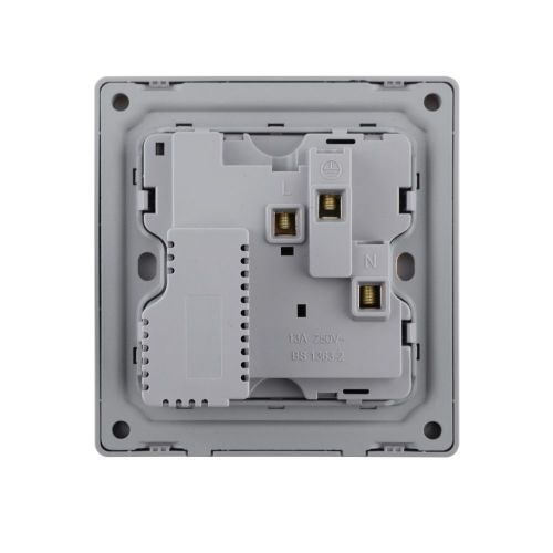 13A 250V~ 1 Gang Single Pole/Double Pole Switched Socket + Type A&C 2.1A USB (PC Panel, 4 Colors)