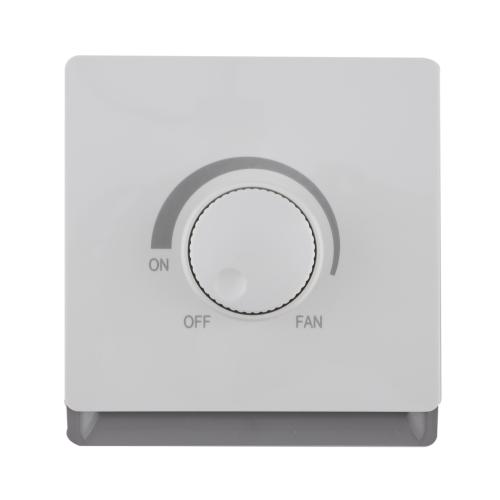 1 Gang Speed Switch for Fan 500W 250V~(PC Panel, 4 Colors)