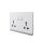 2 Gang Universal Switched Socket Electrical Outlet 16A 250V~(PC Panel, 4 Colors)