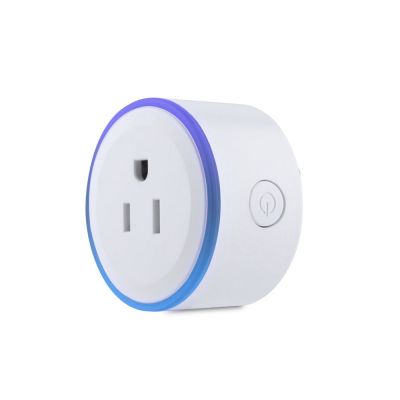 US Standard Wifi Smart Plug with RBG Light Intelligent Socket RGB Mood Lighting Support Alexa/Google Home Timing/Remote Control