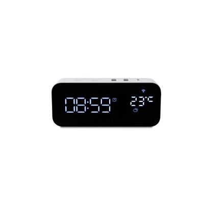 WIFI Smart Clock with USB-A/C Fast Charger Support PD-20W with EU/US/Japanese Standard Plug