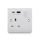 13A 250V 1Gang Single Pole Switched Socket with 5V 3.1A USB-A+C Port 15W Fast Charging