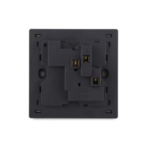 13A 250V 1 Gang Switched Socket with Neon, Single Pole