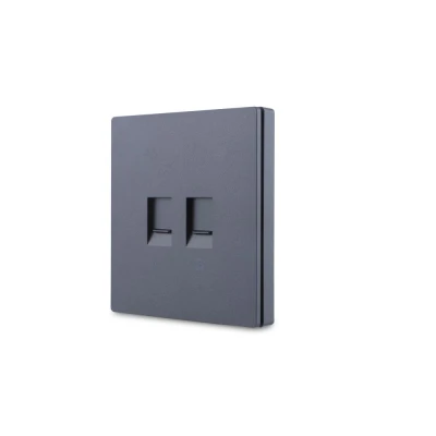 2 Gang Telephone Socket+Data Socket (CAT 5E)