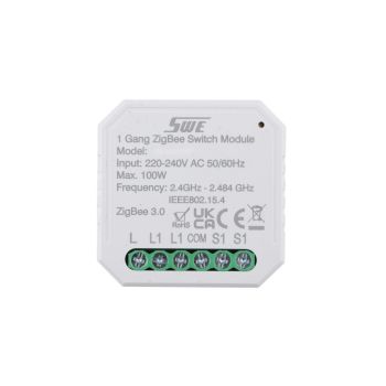 ZigBee 1 Gang Smart Switching Breaker(L) Controller for Lighting Power