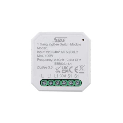 ZigBee 1 Gang Smart Switching Breaker(L) Controller for Lighting Power