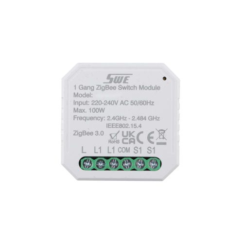 ZigBee 1 Gang Smart Switching Breaker(L) Controller for Lighting Power