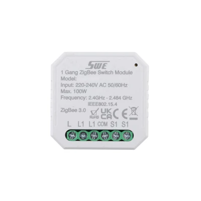ZigBee 1 Gang Smart Switching Breaker(L) Controller for Lighting Power