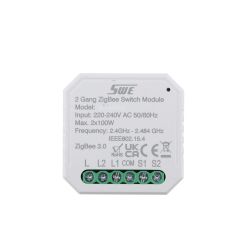 ZigBee 2 Gang Smart Switching Breaker(L) Controller for Lighting Power