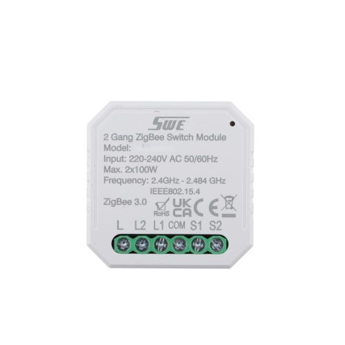 ZigBee 2 Gang Smart Switching Breaker(L) Controller for Lighting Power