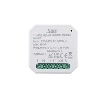 ZigBee 1 Gang Smart Dimming Breaker Controller for Lighting Power Dimmer Switch