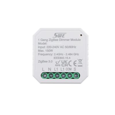 ZigBee 1 Gang Smart Dimming Breaker Controller for Lighting Power
