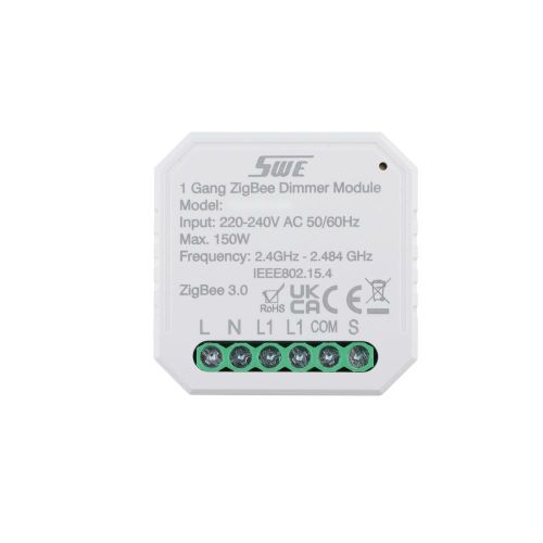 ZigBee 1 Gang Smart Dimming Breaker Controller for Lighting Power