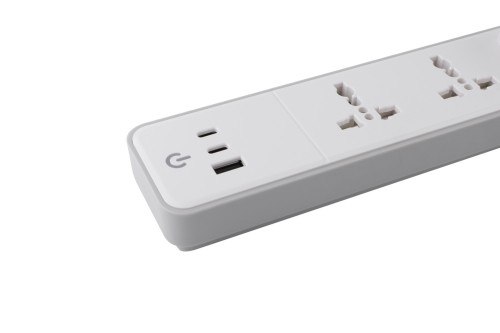 British Standard 3 Way Universal Extension Socket with USB(1 Type-A+2 Type-C) UK Standard Power Strip