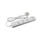 British Standard 3 Way Universal Extension Socket with USB(1 Type-A+2 Type-C) UK Standard Power Strip Trailing socket