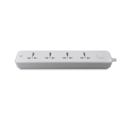 British Standard 4 Way Universal Extension Socket UK Standard Power Strip Desk Trailing Socket