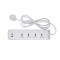 British Standard 4 Way Sub-control Universal Extension Socket USB Port (1 Type-A+2 Type-C) UK Standard Power Strip with Fast Charging Trailing Socket